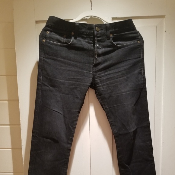 saint laurent black jeans mens